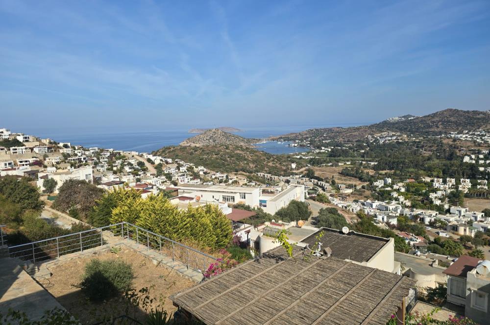 Bodrum Gümüşlük Full ve Kapanmaz Deniz Manzaralı Satılık Villa