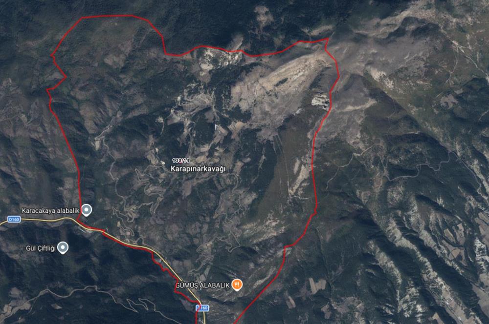 BOLU MUDURNU KARAPINARKAVAĞINDA KÖYE YAKIN SATILIK TARLA