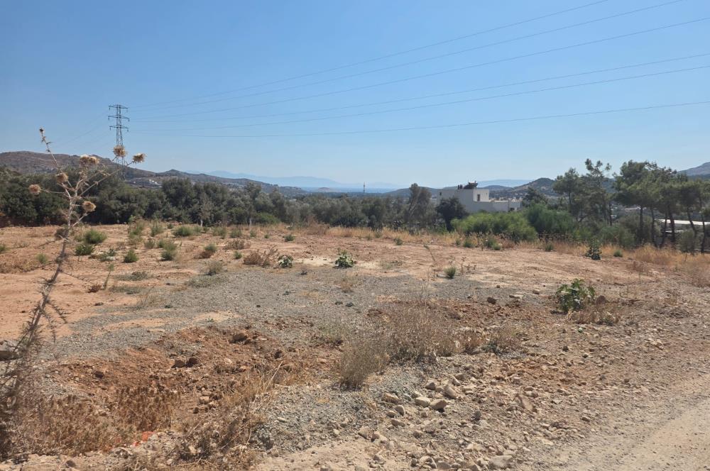 Bodrum-Ortakent Panoramik Deniz Manzaralı Satılık Arsa