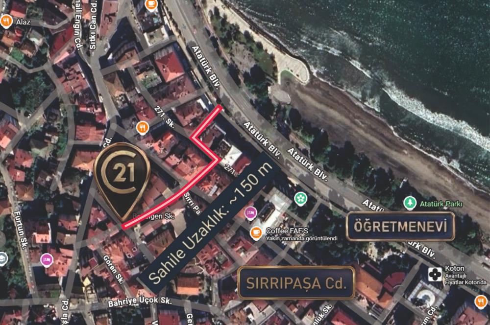 CENTURY 21'DEN DÜZ MAHALLE’DE SAHİLE YAKIN 3+1 YATIRIMLIK DAİRE 