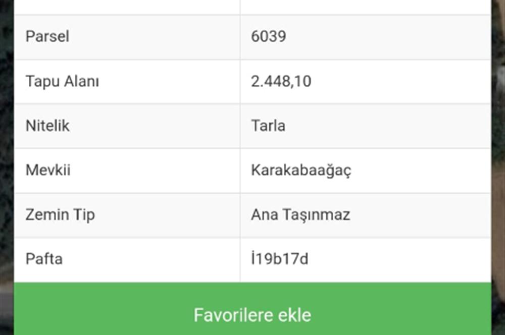 C21 LOCA'DAN KARESİ ŞAMLI'DA ANAYOLA CEPHE 2448 M2 SATILIK TARLA
