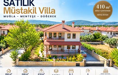 Muğla Menteşe Düğerek Bahçeli Tam Müstakil 5+1 Villa