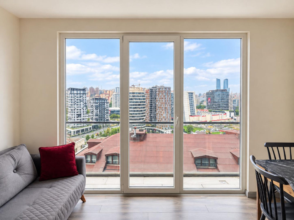 KAĞITHANE MİNT SATILIK DAİRE , ÖN CEPHE VE ŞEHİR MANZARALI