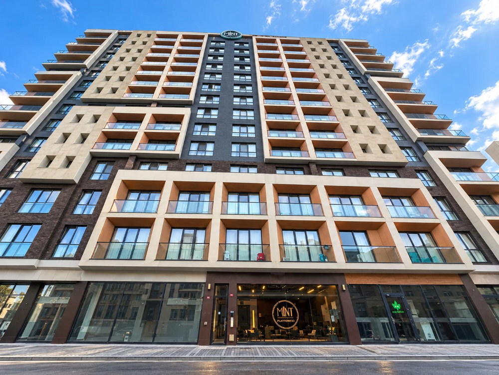 KAĞITHANE MİNT SATILIK DAİRE , ÖN CEPHE VE ŞEHİR MANZARALI